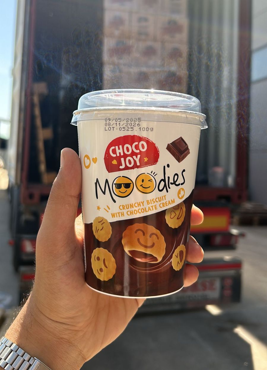 Choco Joy cartons being loaded for export