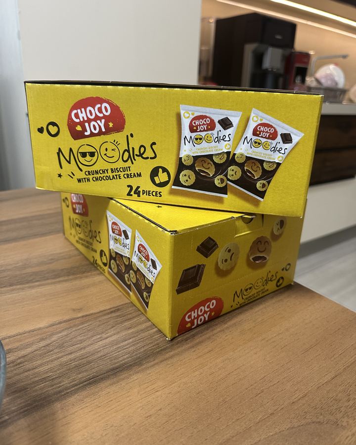 Choco Joy cartons being loaded for export